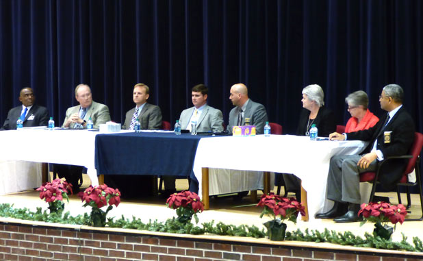 Crowd voices concerns over bullying and election